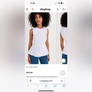 BRAND NEW Theory Peplum Top